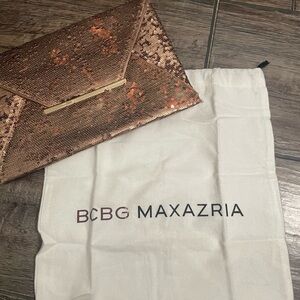 BCBGMaxAzria Gold Clutch Elegant Wristlet